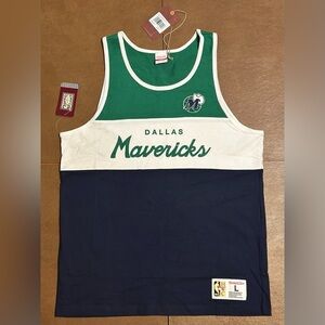 NWT - Men’s Mitchell & Ness Dallas Mavericks Tank Top, Size - L